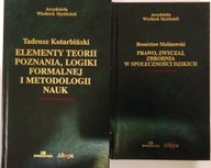 Elementy teorii poznania Kotarbiński Prawo, zwyczaj, zbrodnia Malinowski