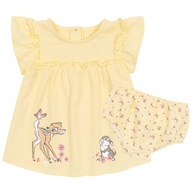 Žlté dojčenské šaty + nohavičky Bambi 74 cm