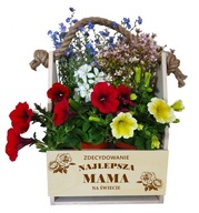 Nosič na kvety kvetináč Deň matiek s gravírovaním