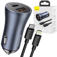 Ładowarka Samochodowa USB USB-C 40W + Kabel iPhone