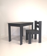 Set Stôl a stolička - pre dieťa drevené