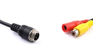 Adaptér kábel 4-pin RCA CVBS cúvacia kamera