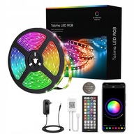 LED pásik 10M RGB 5050 Bluetooth MOBILNÁ APLIKÁCIA PILOT HUDBA LED SET