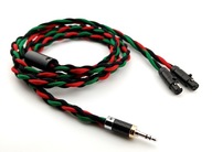 Ručne vyrobený kábel pre slúchadlá AUDEZE LCD-MX4 farebné varianty 3,5mm