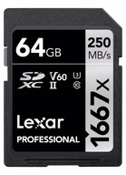 Lexar Professional 1667x SDXC UHS-II - karta pamięci 64GB, R250/W120