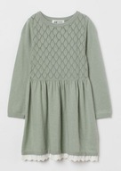 H&M sukienka długi rękaw bawełna 2-4 l 98/104 i113