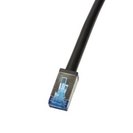 Patchcord LogiLink CQ7053S Cat.6A S/FTP PVC+PE 2m czarny