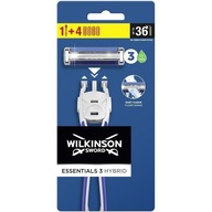 Zestaw do Golenia WILKINSON Essentials 3 Hybrid 4x Wkłady + Rączka