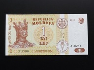 Mołdawia 2010 banknot 1 Leu * seria A.0215 st. UNC