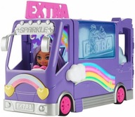 Barbie Extra Zestaw Lalka Mini Minis + Minibus koncertowy Akcesoria