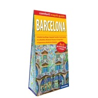 Barcelona 2w1 laminowany przewodnik + mapa