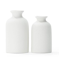 Dekorációs váza 2 db kerámia fehér