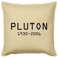 PLUTON 1930-2006 poduszka 50x50 prezent