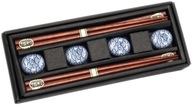 Set Seigaiha paličky so stojanmi 22,5cm 4par