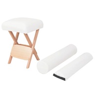 Skladacia masážna stolička s 2 valčekmi hrúbka sedadla 12 cm
