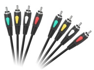 Kábel Cabletech KPO4003-1.0 4x RCA (cinch) - 4x RCA (cinch) 1 m