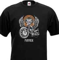 koszulka motocyklisty route 66 motor orzeł auto prezent DOWOLNE IMIĘ ksywka