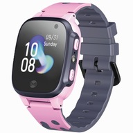 Smartwatch zegarek dla dzieci KW-60 lokalizacja LBS różowy dla dziewczynki