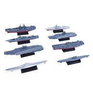 4D zostavený model lode s 8 ks hračka lietadlovej lode