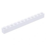 LEGO KLOCEK 1 x 12 Biały / White 6112 NOWY