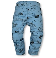 CIEPŁE LEGGINSY DRESOWE kosmos 68-74 unisex