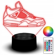 Lampka Nocna LED Statuetka RGB 3D Grawer But Streetwear Nike Air Jordan 4