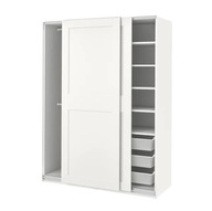 IKEA PAX GRIMO Szafa - biała 150x66x201 cm