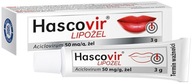 Hascovir LIPOŻEL pro żel na opryszczkę 3 g