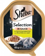 Sheba Selection in Sauce z królikiem tacka 85g [Data ważności: 05.07.2024]
