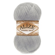 Włóczka Alize Angora Gold 21 - jasny szary