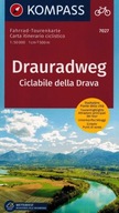 DRAURADWEG / CICLABILE DELLA DRAVA LAMINOWANA MAPA ROWEROWA 7027 KOMPASS