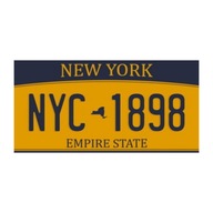 Dekoratívna tabuľa New York NYC 1898