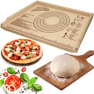 NAGY GRAVÍROZOTT BÜKKFA ASZTAL 57x48CM NAGY