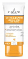 FLOS WHITE KREM ZAPOBIEGAJĄCY PRZEBARW.SPF 50