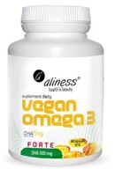 Aliness VEGAN OMEGA 3 FORTE DHA 500mg s ALG 60kaps