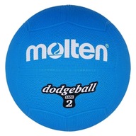 ND05_P9011 DB2-B Gumová lopta Molten Dodgeball DB2-B r. 2 modrá
