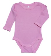 REFLEX body dł. rękaw WEŁNA WOOL COTTON RÓŻ 62 3M