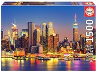 Puzzle Manhattan v noci 1500 dielikov / New York /Educa