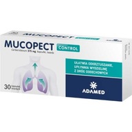 Mucopect Control 375 mg 30 kapsułek ułatwia odkrztuszanie