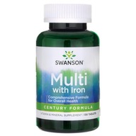 SWANSON CENTURY FORMULA 130T MULTIVITAMÍN ŽELEZO