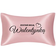 Ružový saténový vankúš 50x70 Roztomilý darček na Valentína Mnoho vzorov