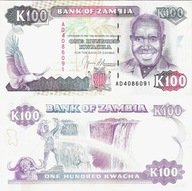 Zambia 1991 ND - 100 kwacha - Pick 34 UNC