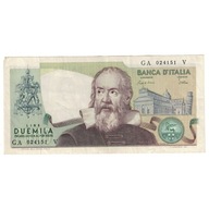Banknot, Włochy, 2000 Lire, 1973, KM:103a, AU(50-5