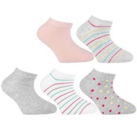 Ponožky dievčenské členkové ponožky 5-pack Moraj 27-30