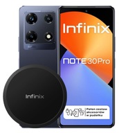 SMARTFON INFINIX NOTE 30 PRO 8/256GB X678B BLACK + ŁADOWARKA INDUKCYJNA PL