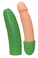 Erotyczny prezent dildo ogórek z wytryskiem 25cm