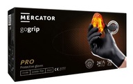 Rękawice nitrylowe MERCATOR gogrip black r. L 50 szt.