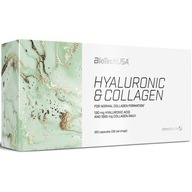 Biotech USA Hyaluronic&Collagen 120caps URODA ZDROWIE SKÓRY NACZYŃKOWA