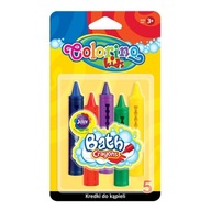 Pastelky do kúpeľa Jumbo COLORINO kids - 5 farieb