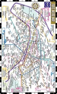 Streetwise Paris Metro Map - Laminated Metro Map